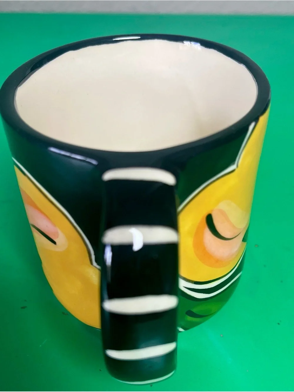 Eco Creaciones Costa Rica Ceramic Pottery Coffee Mug Tropical Art Vintage - Picture 2 of 7